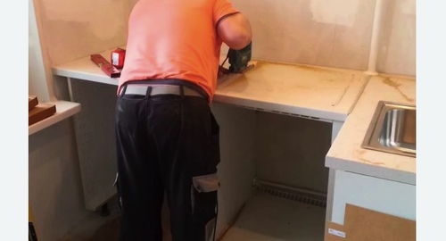 Сборка кухонного гарнитура. Спартак